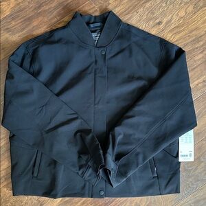 Athleta Endless Black Bomber Jacket NWT